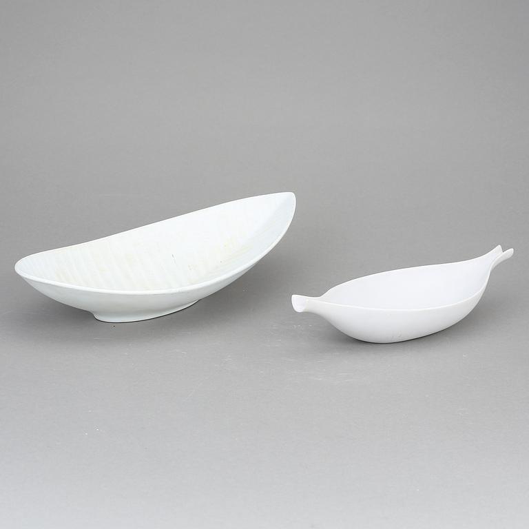 FAT, två st, "Pungo" samt "Reptil", Stig Lindberg, Gustavsberg. I produktion 1953-64 och 1953-63.