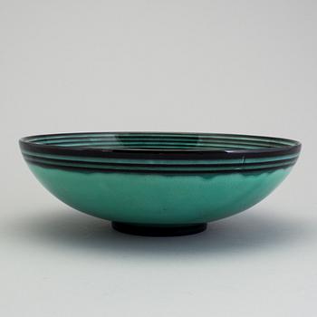 ILSE CLAESSON, skål, "Serie V", flintgods. Rörstrand 1930-tal.