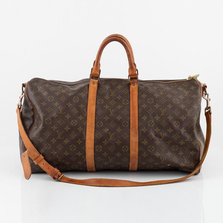 Louis Vuitton, A 'Keepall Bandouliere 55' weekendbag, vintage.