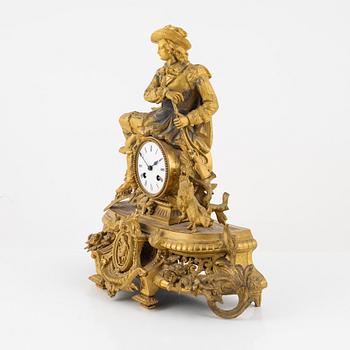 A mantel clock, France, later part of the 19th Century.