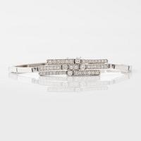 Bracelet, 18K white gold with brilliant-cut diamonds.
