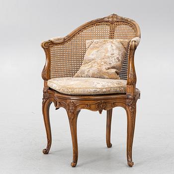 A Louis XV style armchair, France, early 20th Century.