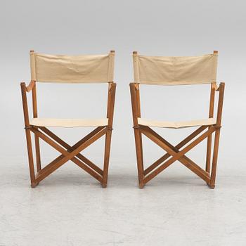 Mogens Koch, folding chairs/instructor's chair, 2 pcs, "MK 16", Interna, Denmark.