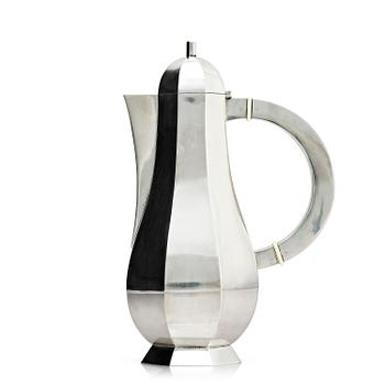466. Wiwen Nilsson, kaffekanna, sterling silver, Lund 1972.