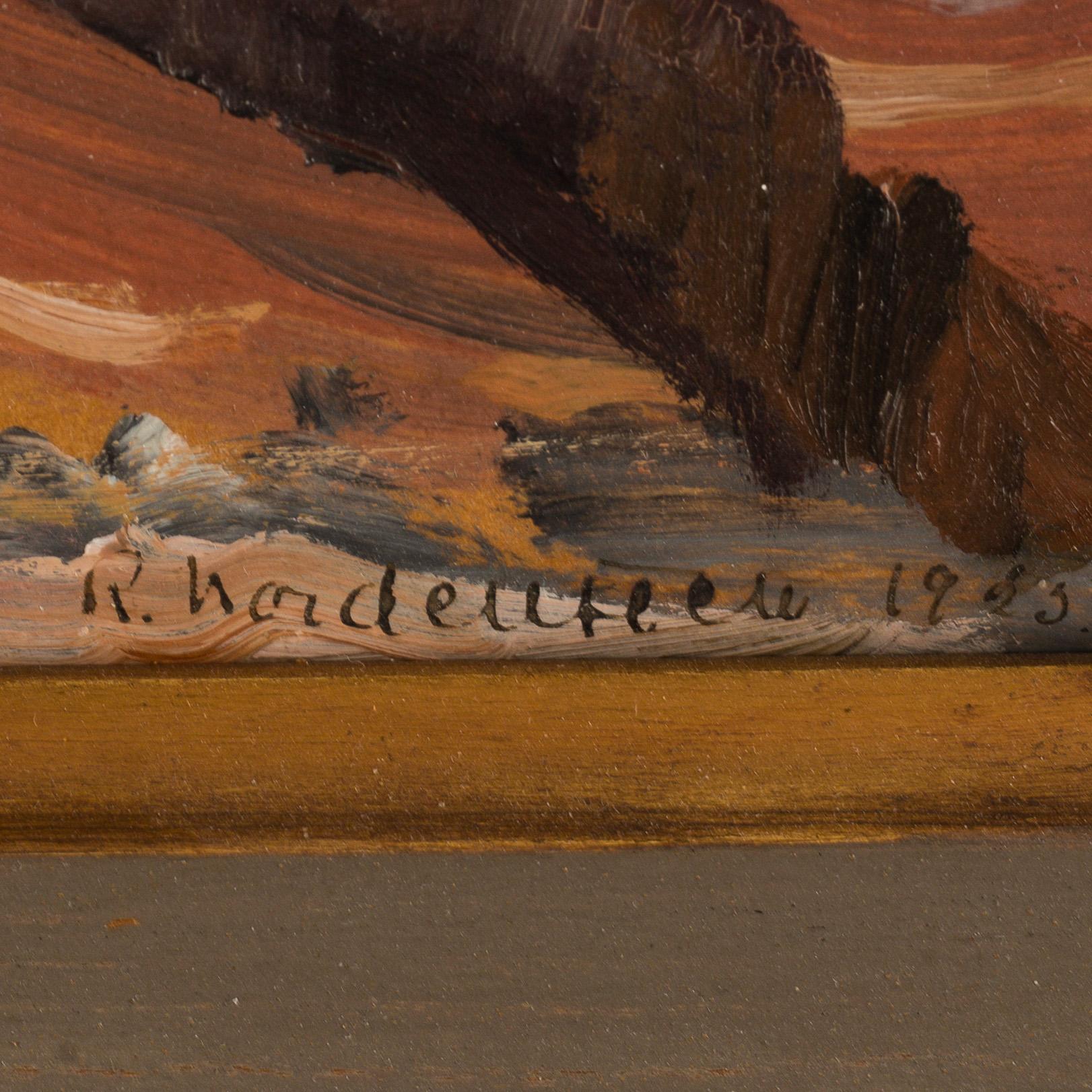 RAGNHILD NORDENSTEN, olja på papp-pannå, signerad och daterad 1925.