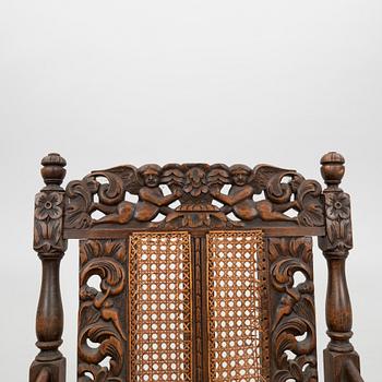 Armchairs, a pair in Baroque style, first half of the 20th century.
