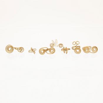 Berit Johansson, 7 brass rings.