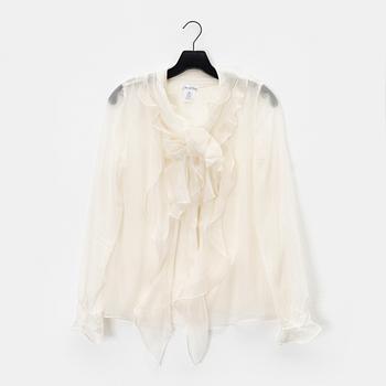 Oscar de la Renta, a silk blouse, size 2.