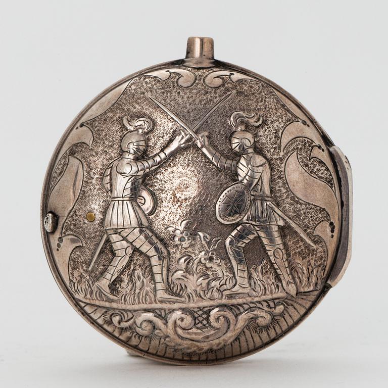 G Masterman, fickur silver, sent 1700-tal, London.