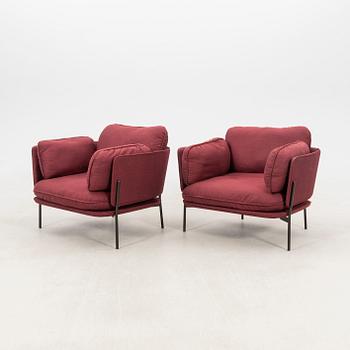 Luca Nichetto, a pair of "Cloud" armchairs for &tradition Denmark, 2020s.