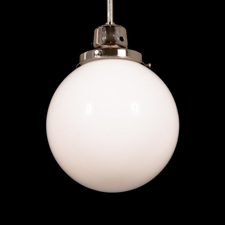 A 20th century pendant light.