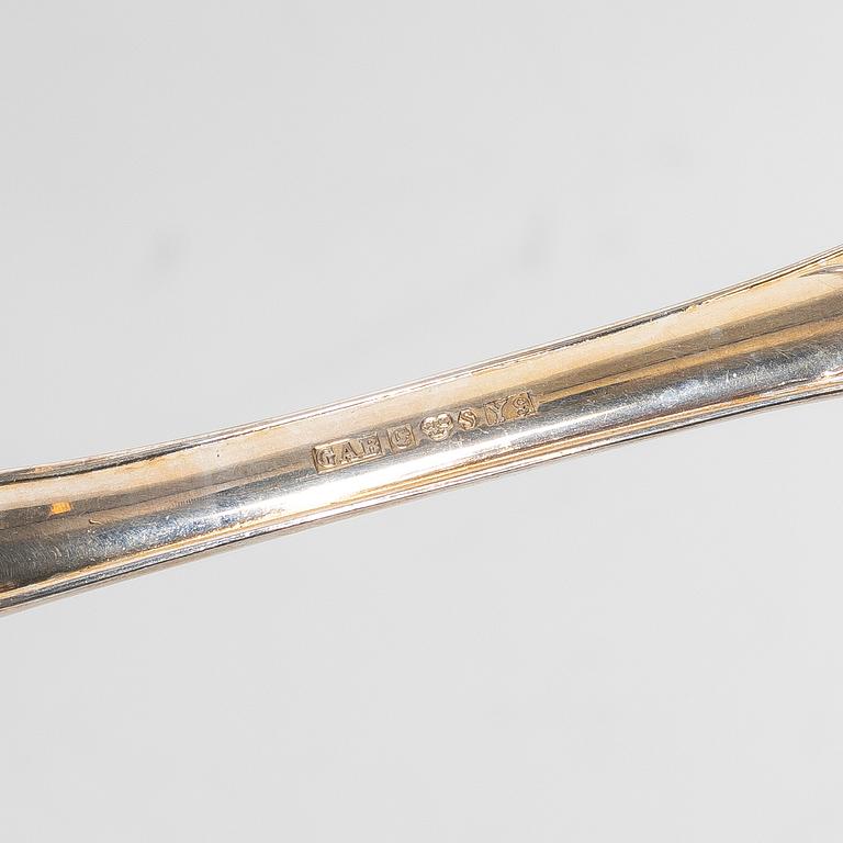 A 49-piece silver cutlery service, model 'Olga', GAB and CG Hallberg, Stockholm and Eskilstuna, 1959-76.