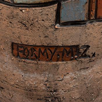 MARIAN ZAWADZKI, a large ceramic vase from Tilgmans, signed.
