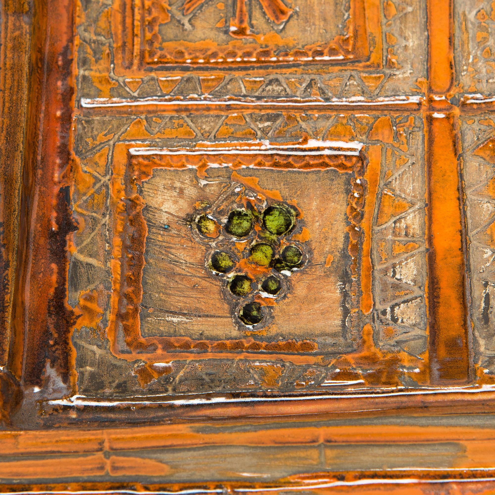 Rut Bryk, a stoneware wall relief signed a tergo BRYK.