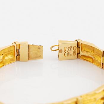 Björn Weckström, 18K gold "Kaskad"  bracelet.