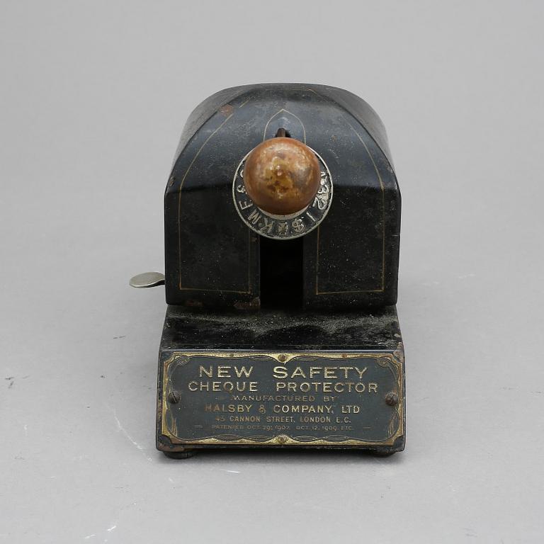 CHECKSKRIVARE, England, 1900-talets första kvartal.