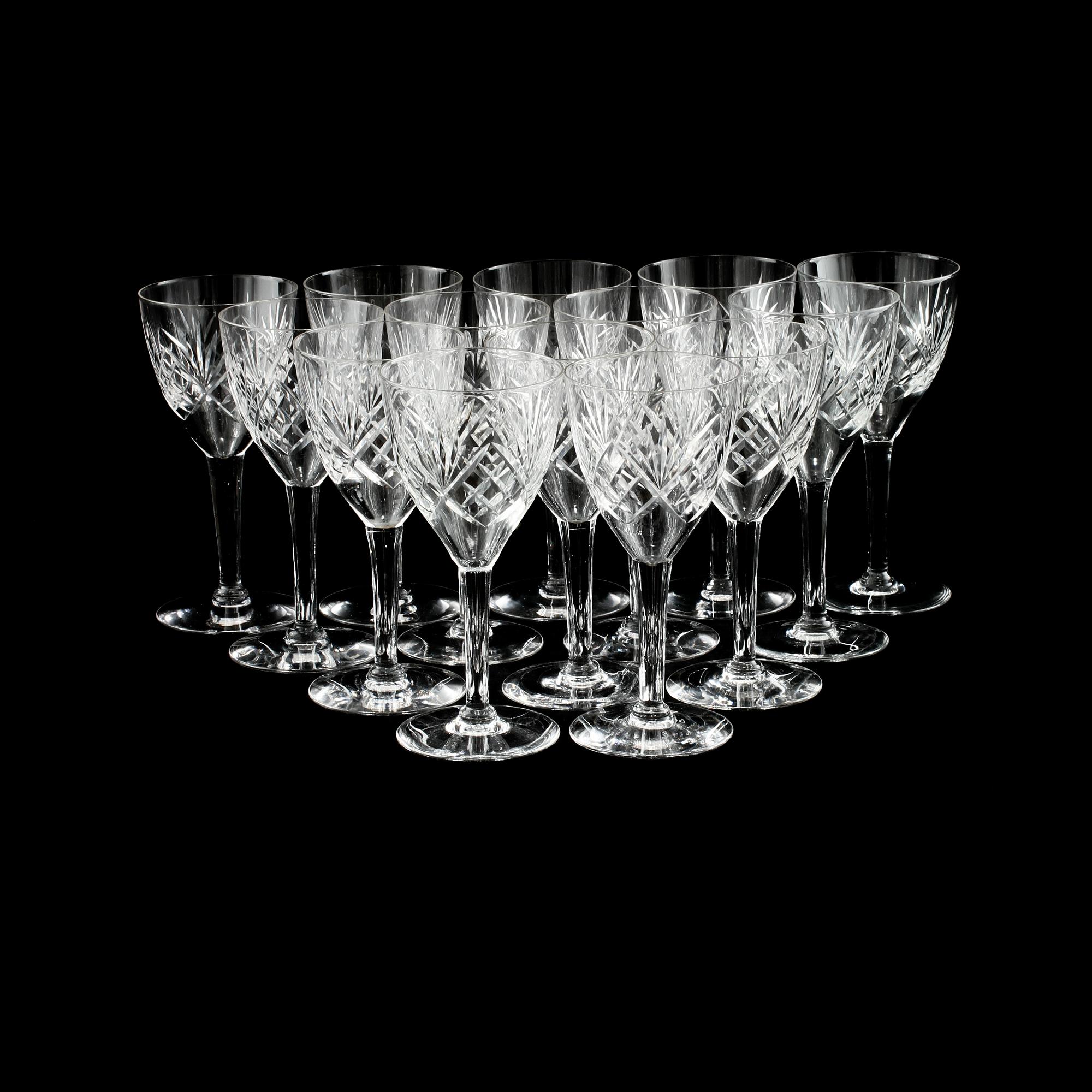 GLASSERVIS, 14 st, "Helga", 1900-tal.