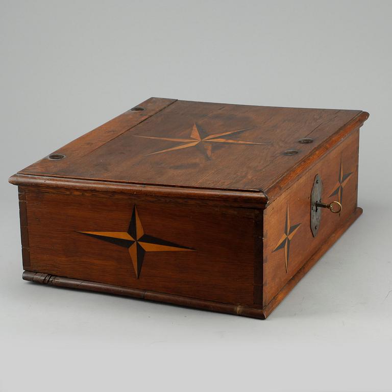 SCHATULL, barock, 1700-tal.