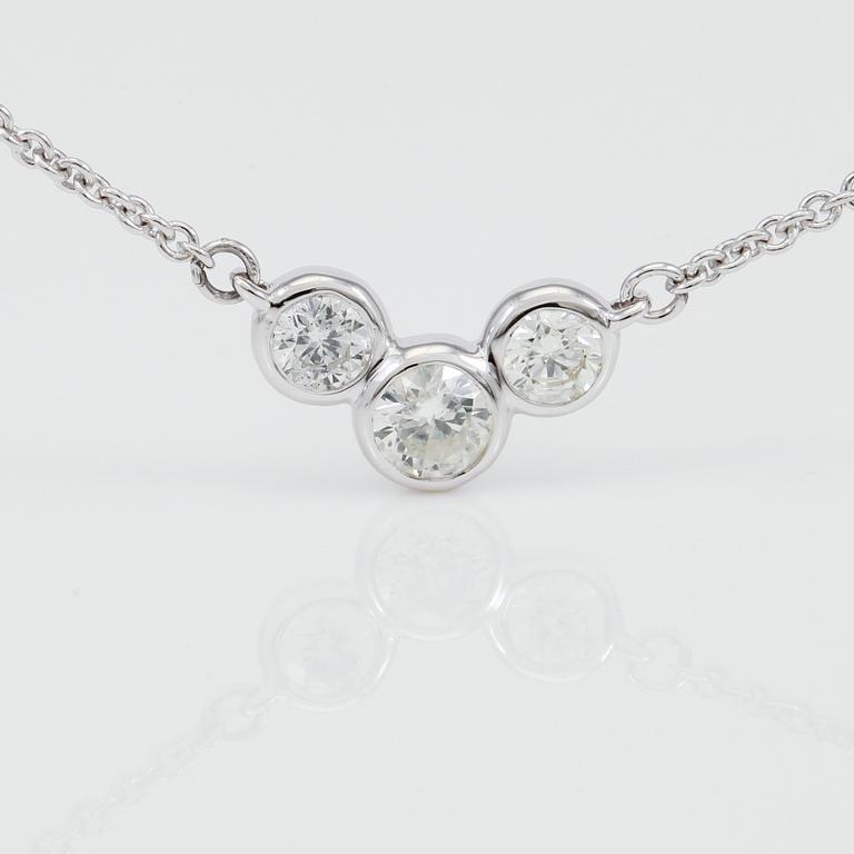 COLLIER, briljantslipade diamanter totalt ca 0.28 ct.
