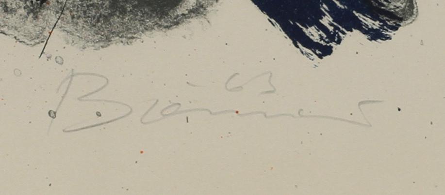 OLLE BONNIÉR, färglitografi. Sign o dat 63. Numr 65/260.