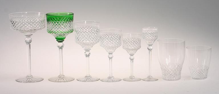 GLASSERVIS, 262 delar, glas, Kosta.