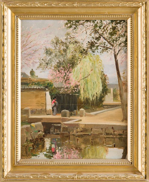 John Varley II, Japansk trädgård.