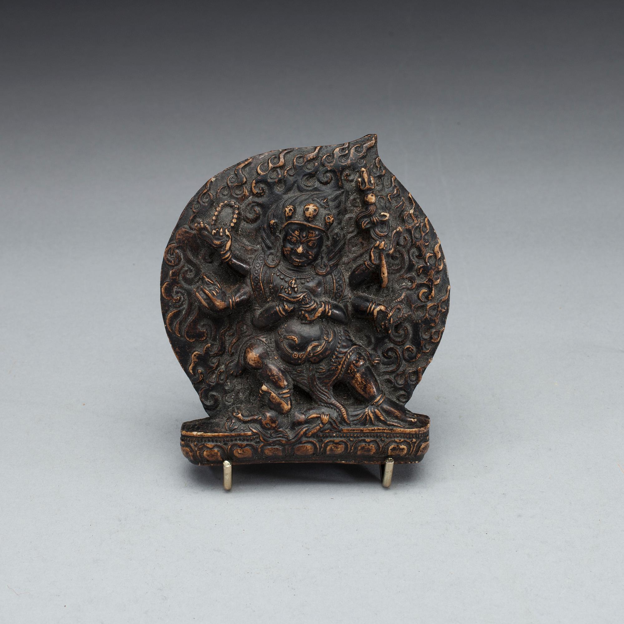 RESEIKONER, 2 st, "Ghau" och VOTIVBILD "Tsa-Tsa" 1900-tal.