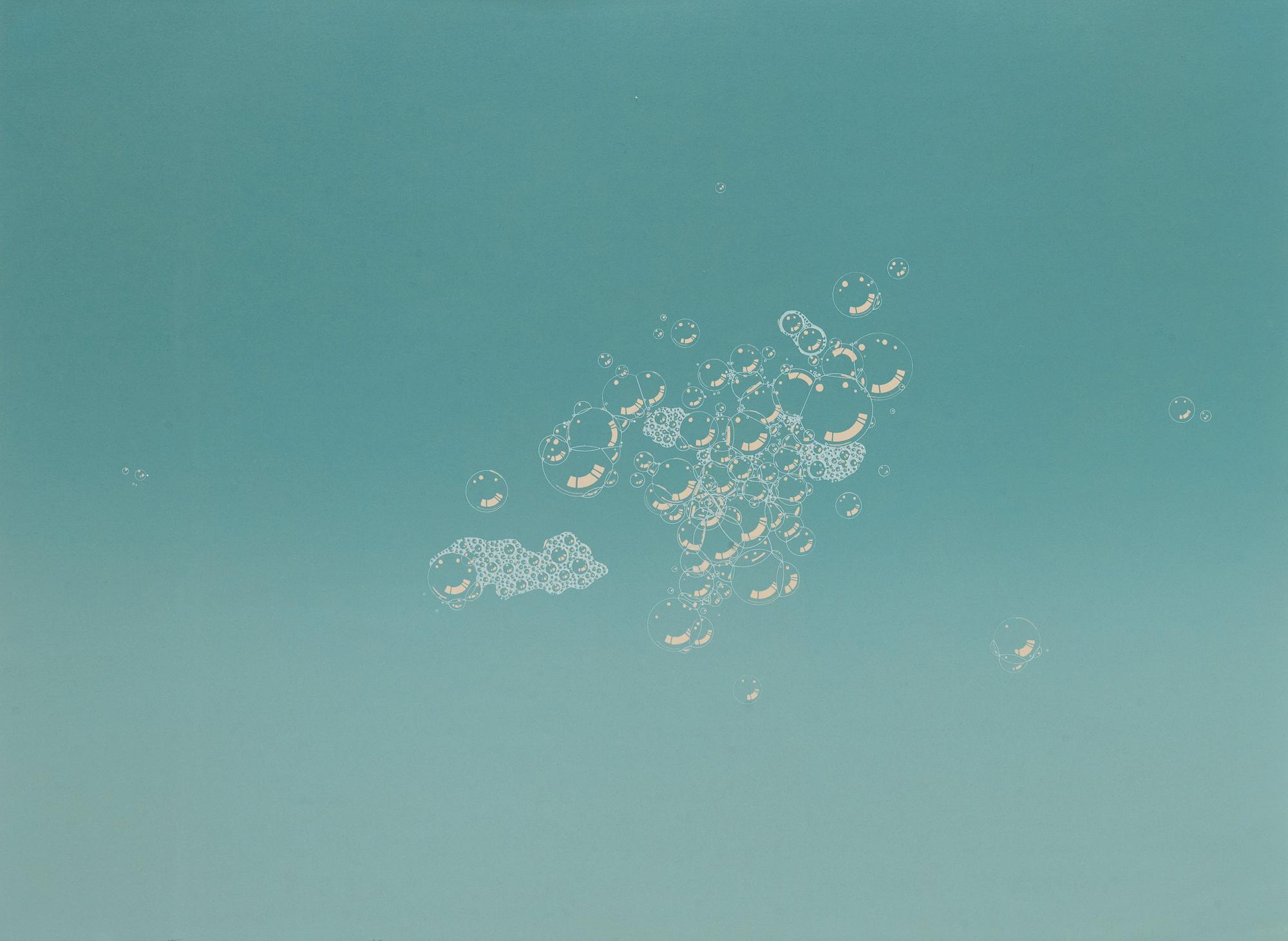 Edward Ruscha, "Blue Suds, Green Suds, Grey Suds".