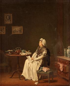 1048. Pehr Hilleström, "Ett fruentimmer läser brev" (A woman reading a letter).