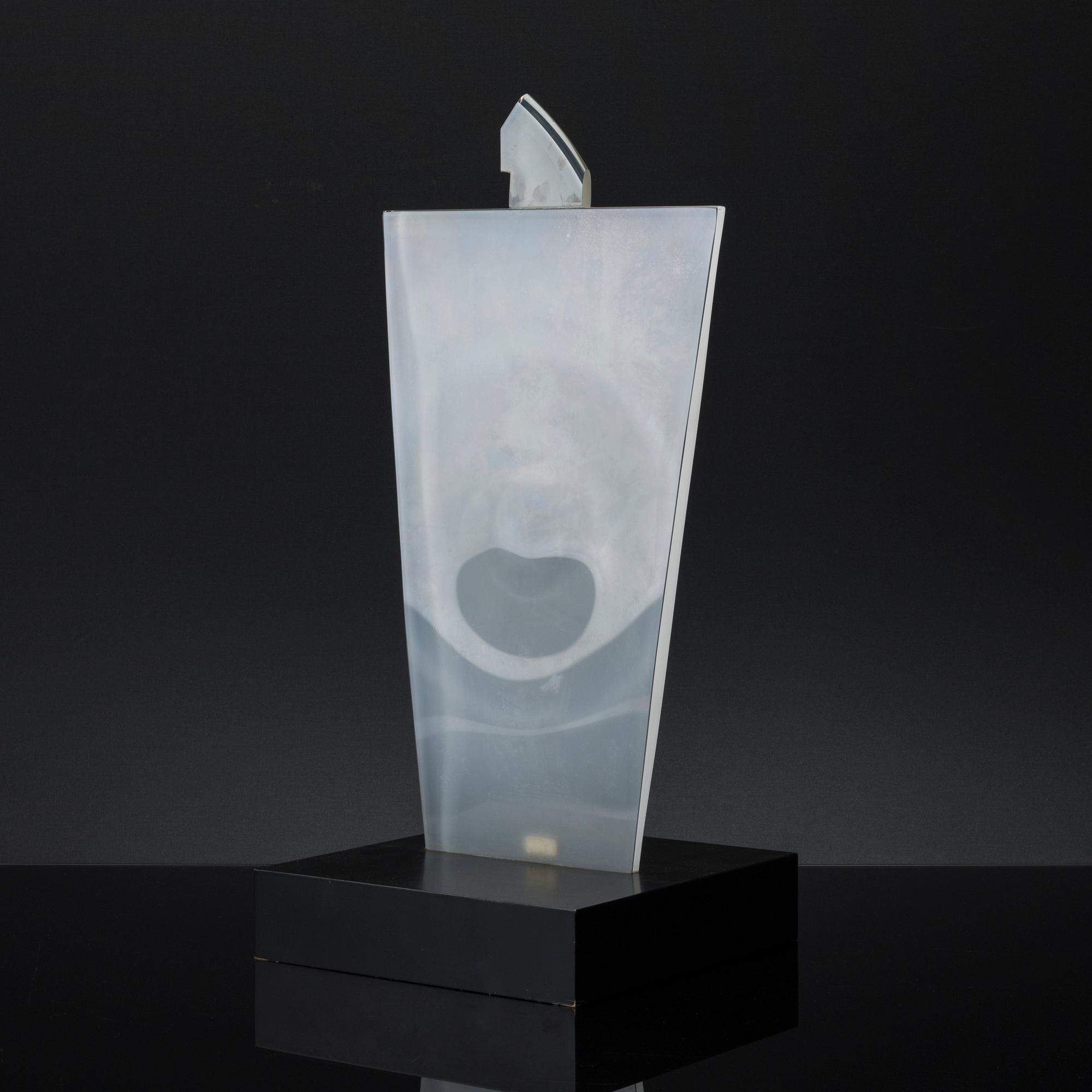 GUN LINDBLAD, skulptur, glas.