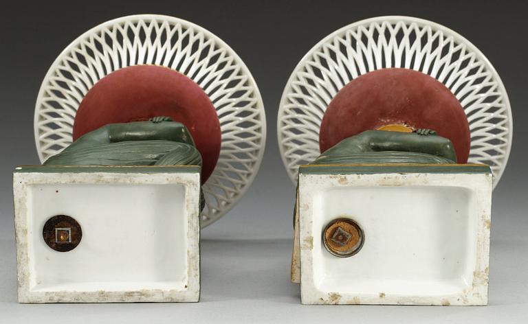 A pair of 'Egyptian' tazzas, Empire. (2).
