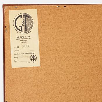 A Swedish 1950's-60's mirror model 7028 from Glas & Trä, Hovmantorp.