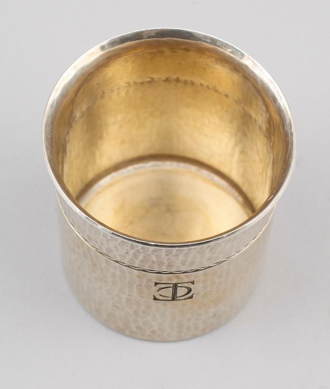 BÄGARE, silver, Råström, Stockholm 1973. Vikt ca 115 g.