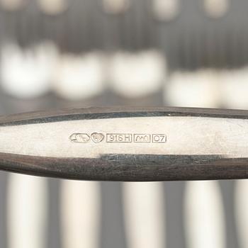 BESTICK, 26 st, silver, "Tapio" Tapio Wirkkala, Kultakeskus, 1966-68. Vikt. tot 953 g.