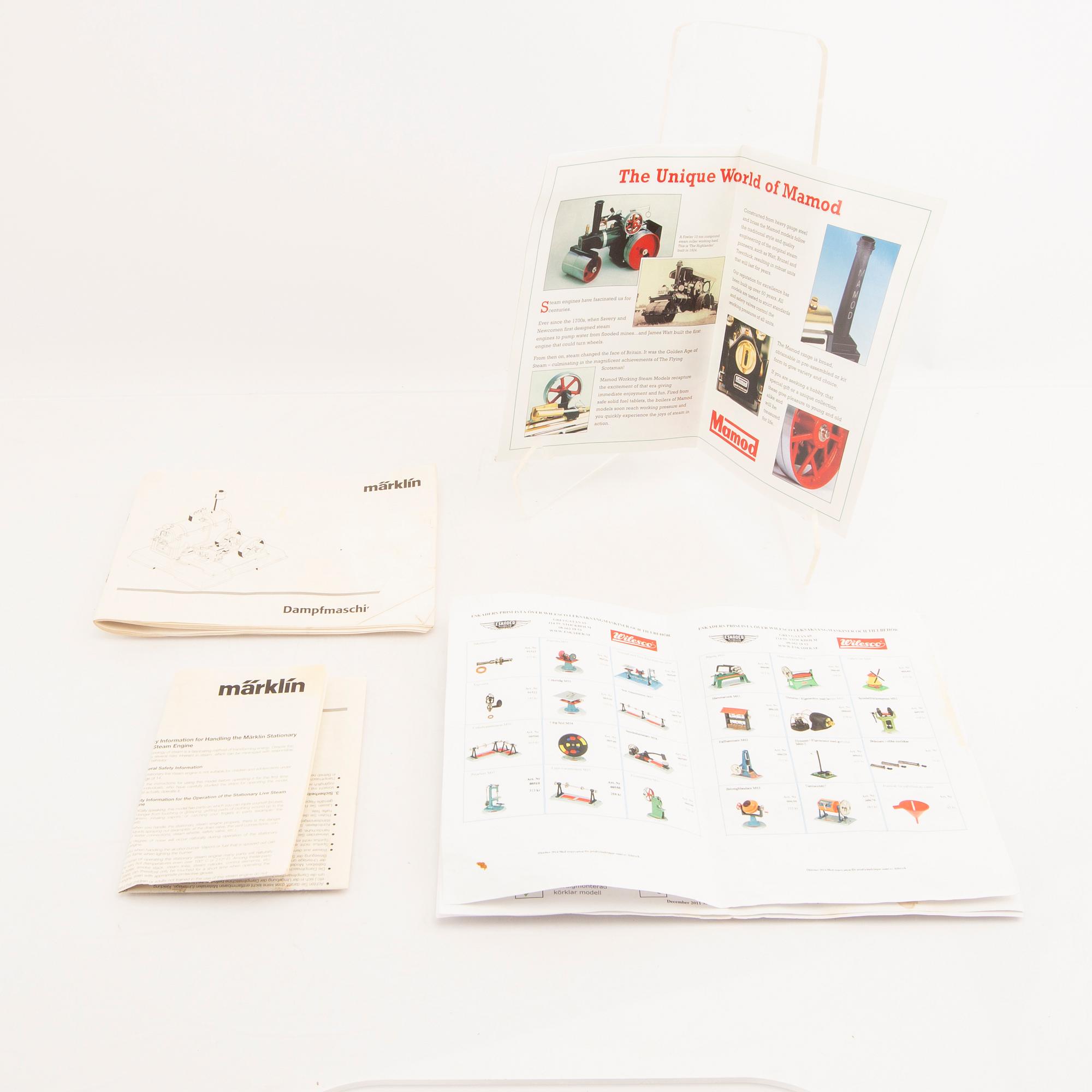 Ångmaskin, Märklin med tillbehör.