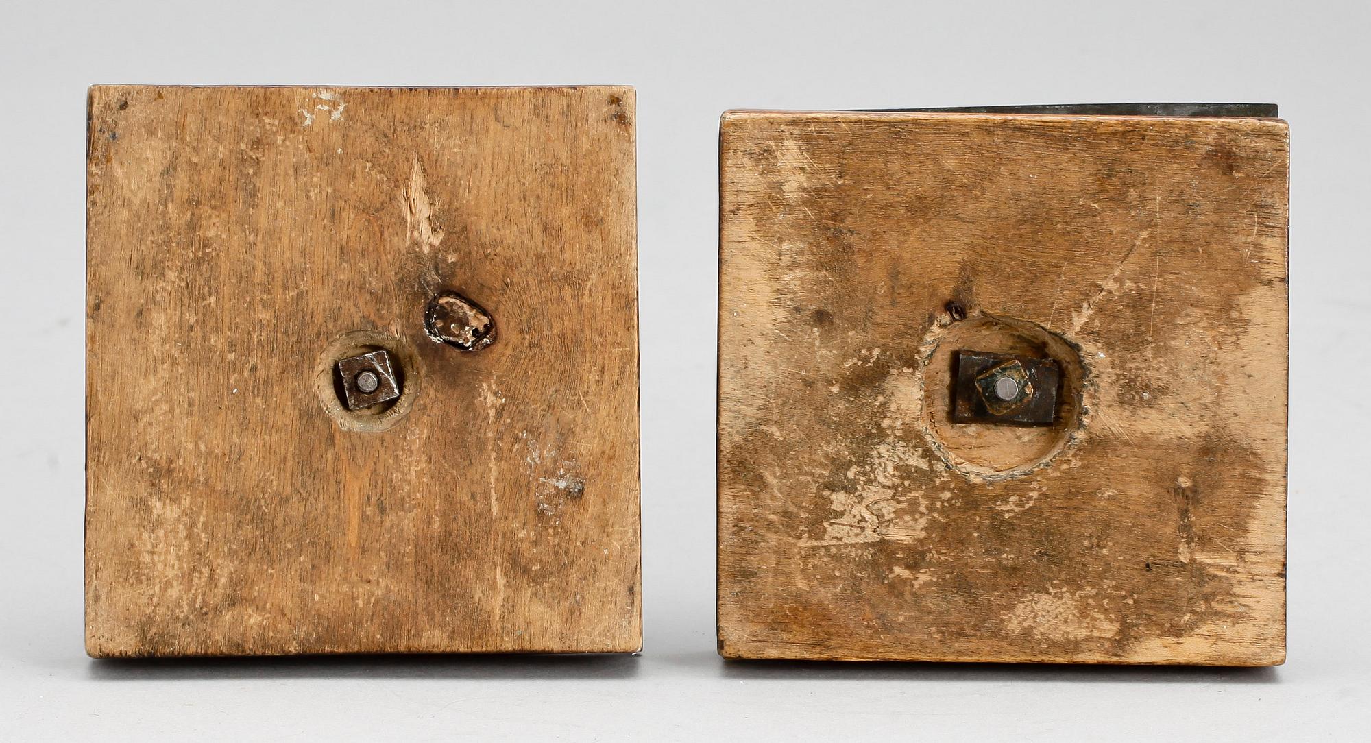 LJUSSTAKAR, ett par, sengustavianska, tidigt 1800-tal.