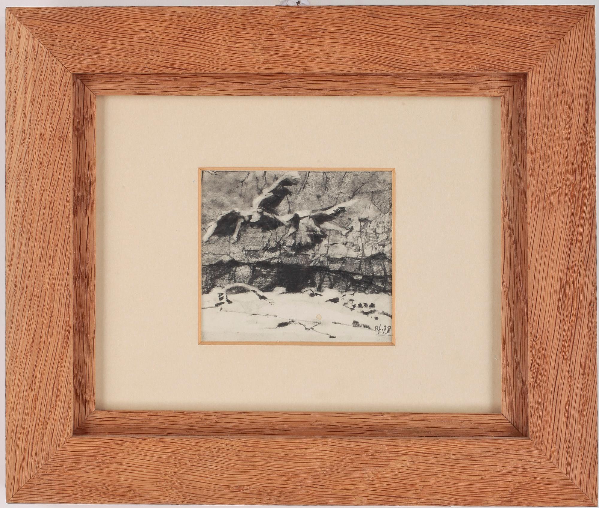 ROJ FRIBERG, blyertsteckning, sign o dat -78.