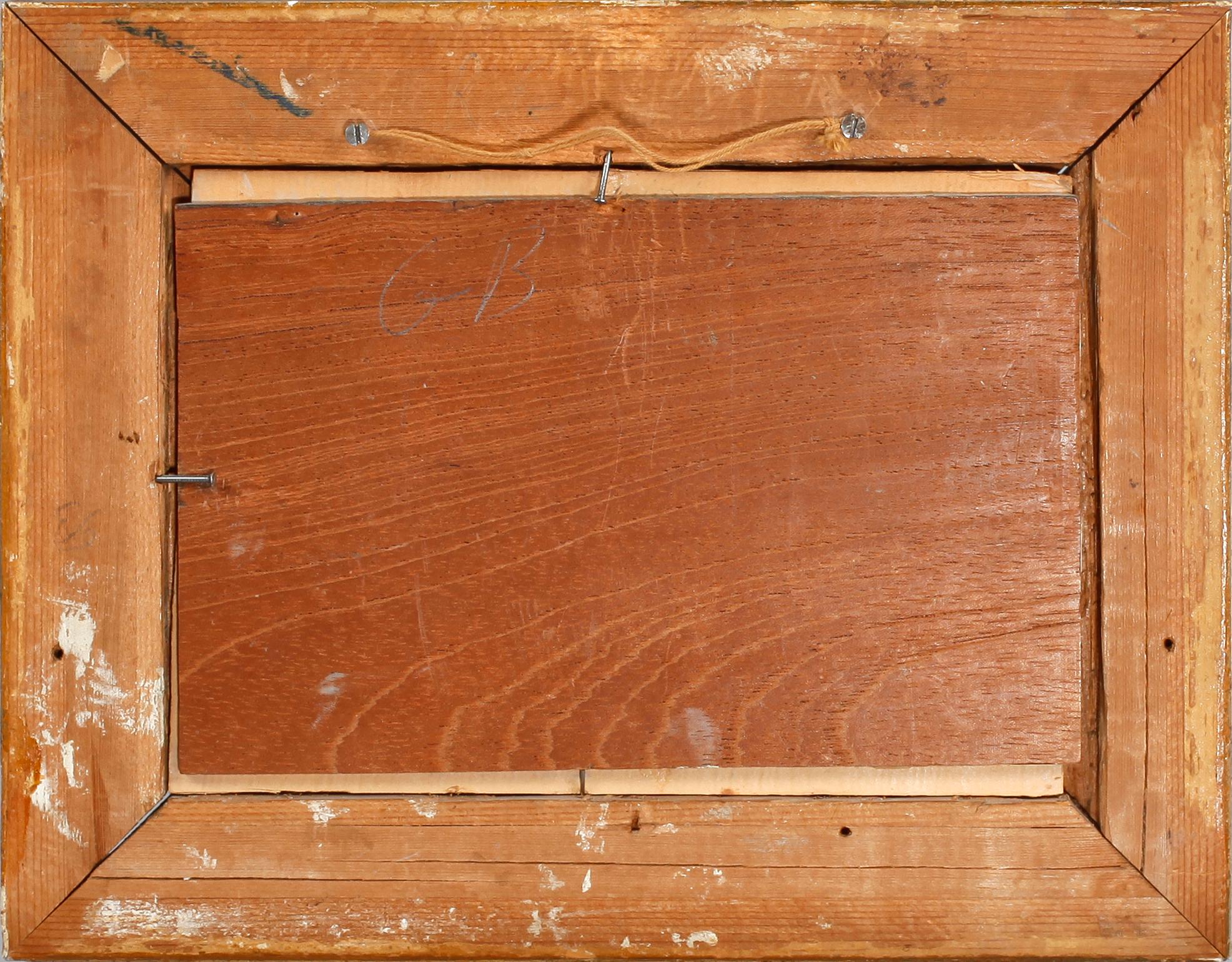 OKÄND KONSTNÄR, olja på pannå. 1900-talets första hälft.