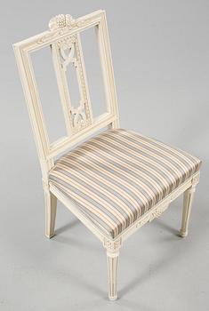 STOLAR, 6 st, gustaviansk stil, 1900-talets andra hälft.
