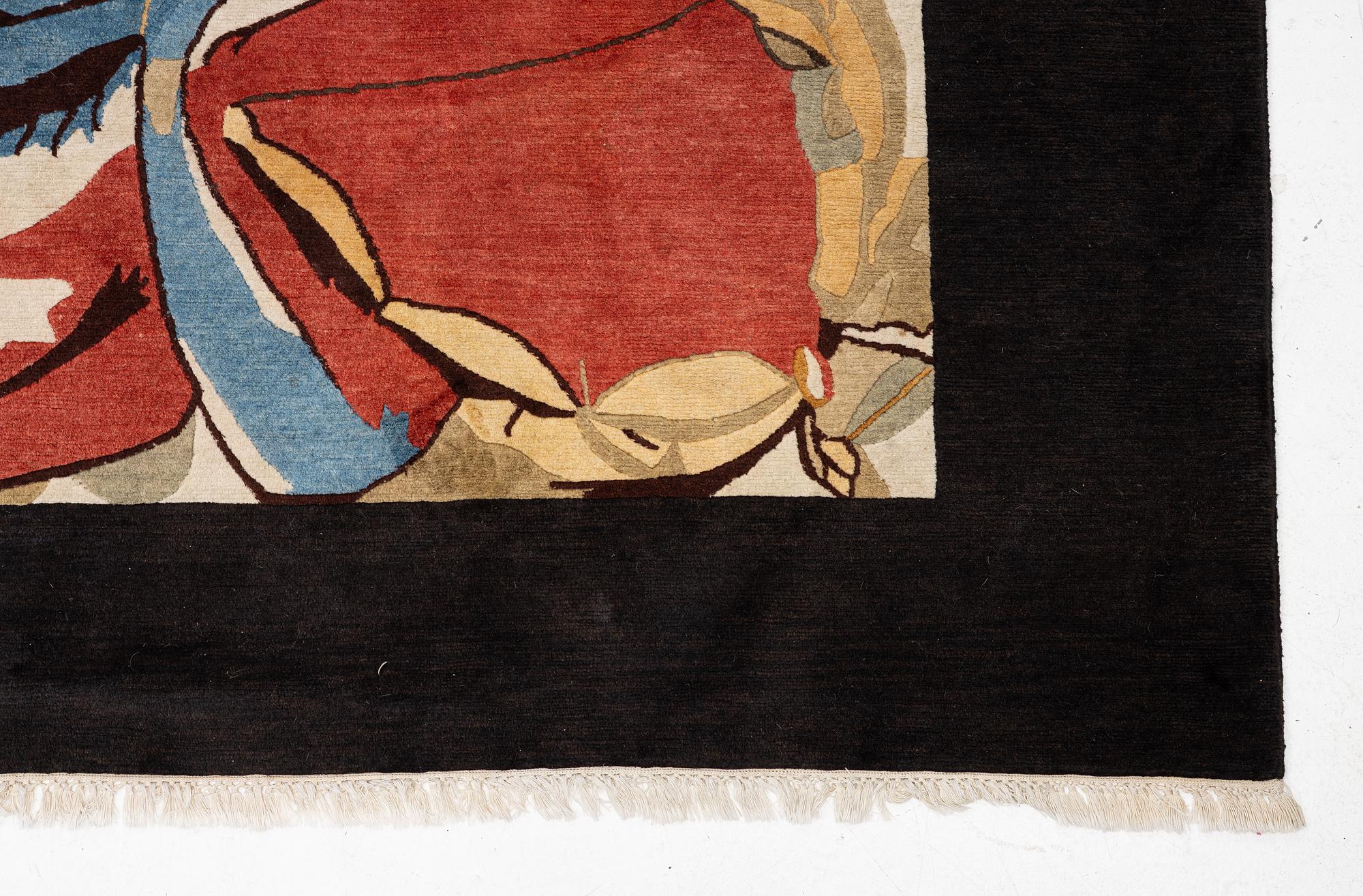 A carpet, c. 460 x 370 cm.