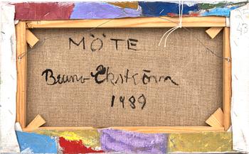 Bruno Ekström,  oil oj canvas signed and dated 1989.