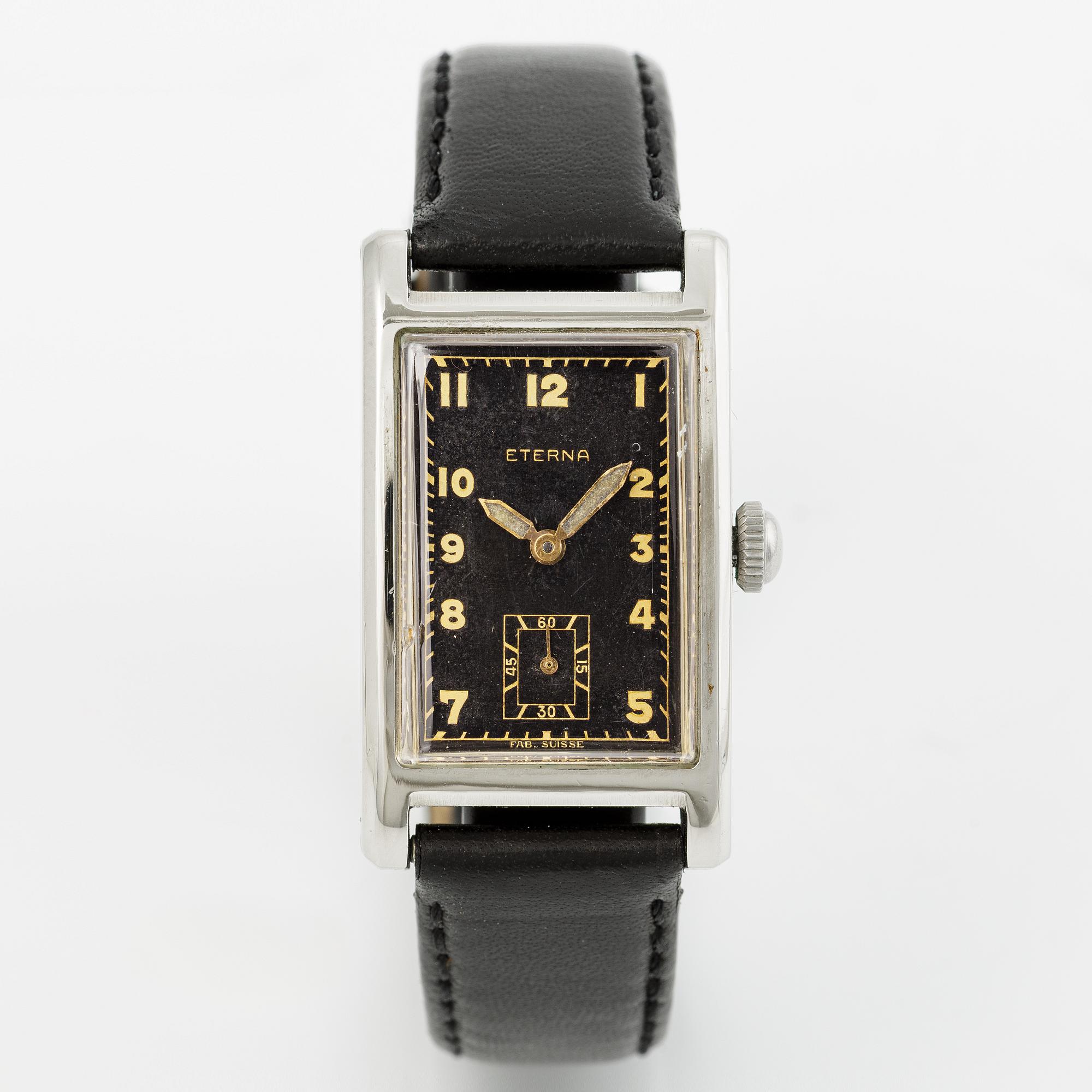 Eterna, "Tank", wristwatch, 22 x 38 mm.