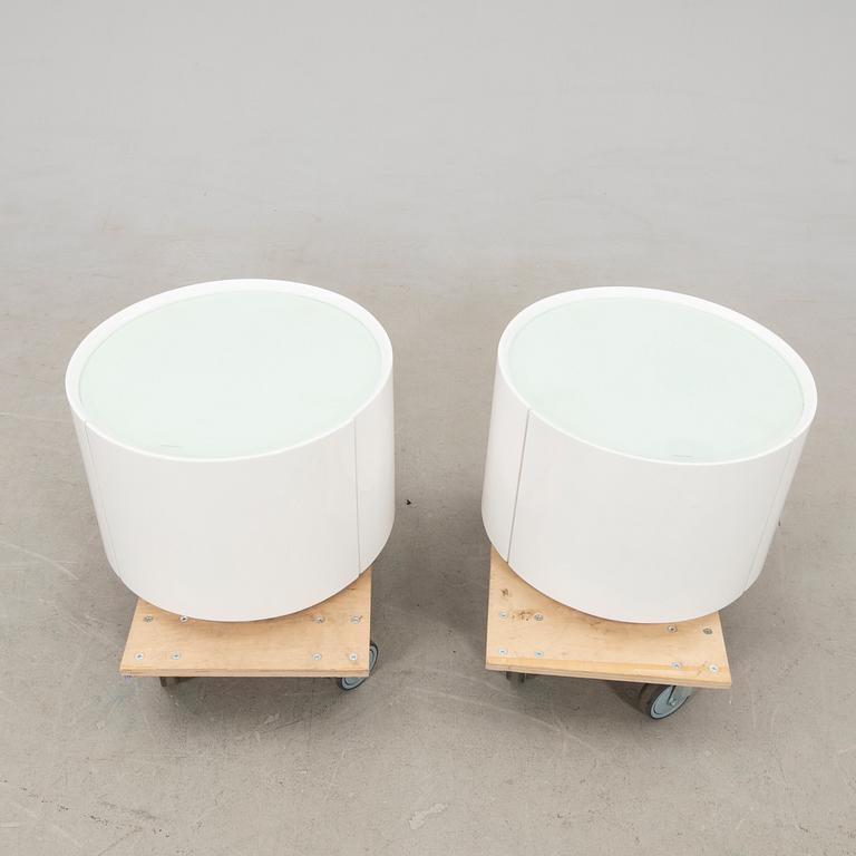 Side table/Bedside table, a contemporary pair.