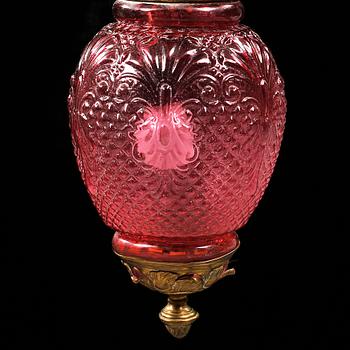 MÅNSKENSAMPEL, sent 1800-tal, höjd ca 83 cm.