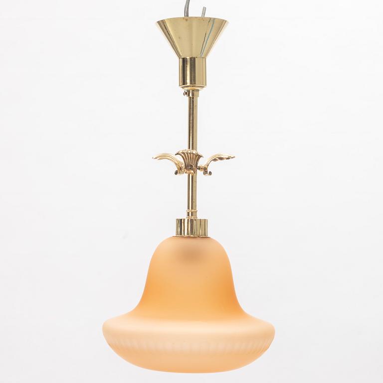 Harald Notini, taklampa, Swedish Grace, modell "6605" Arvid Böhlmarks Lampfabrik, 1920-tal.
