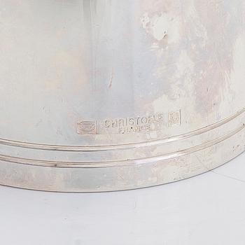 Christofle, flasköppnare och propp, totalt 4 delar, två st i originaletui, Frankrike.