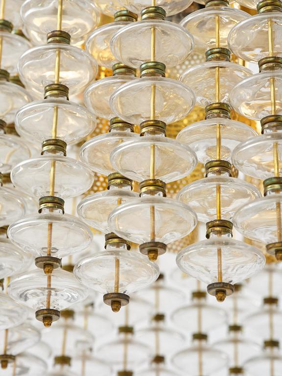 Hans-Agne Jakobsson, taklampa, "Estrella", modell "T 580", Hans-Agne Jakobsson AB, Markaryd, 1960-70-tal.