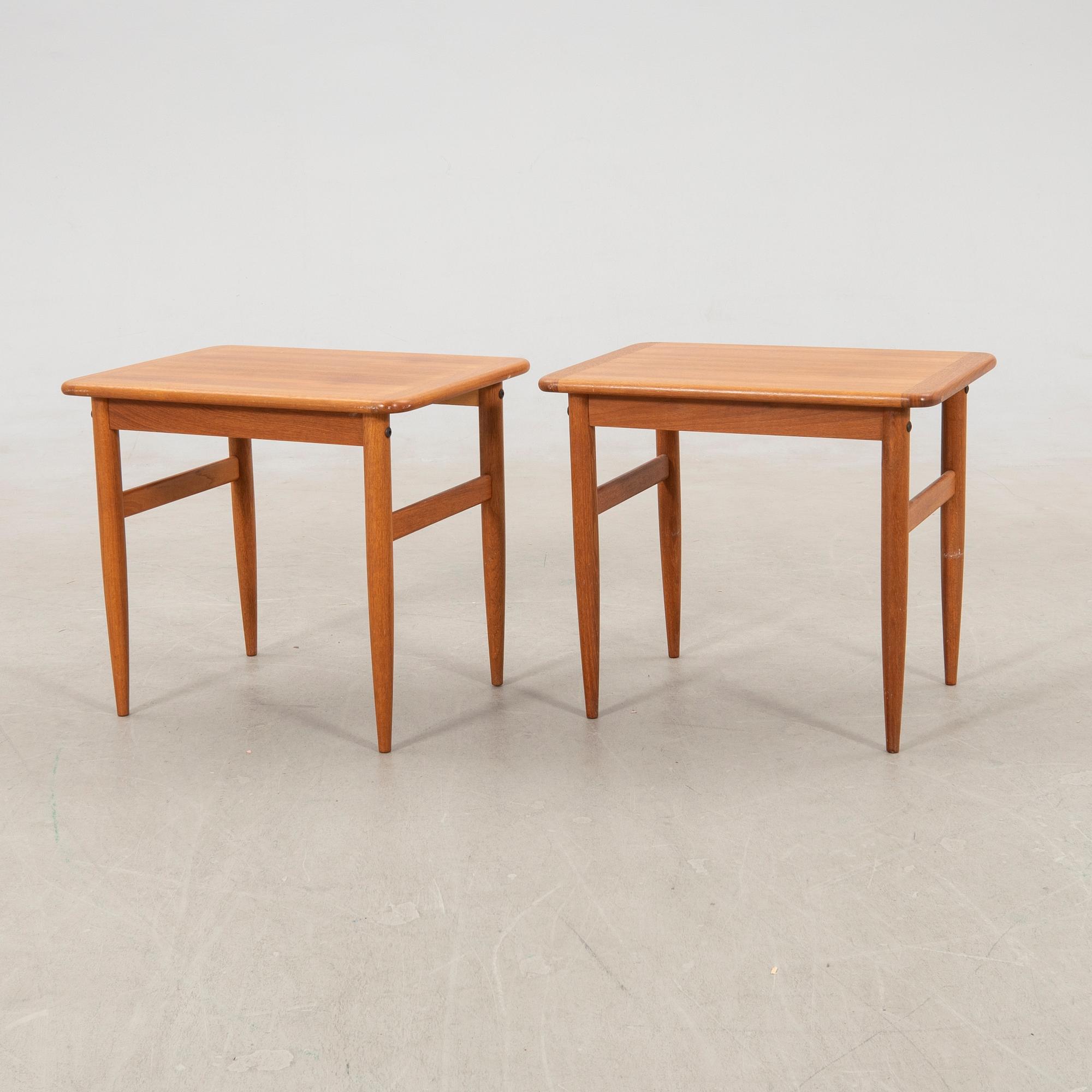 Side tables a pair, HMB furniture 1960s.