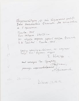 PAVEL NIKOLAEVICH FILONOV, PÄÄT.