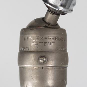 Johan Petter Johansson, an industrial lamp, 'Triplex pendant', mid-20th Century.
